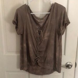 Acid wash short sleeve tee